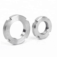 M8 M10 Stainless Steel SS316L Slotted Round Nut DIN546